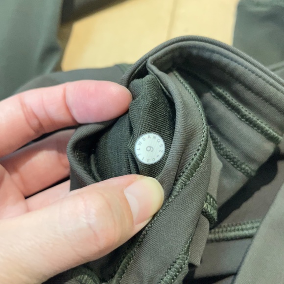 Lululemon Miles Ahead Mesh Yoga Workout Tight - Women's Size 6 - Green - Picture 5 of 11